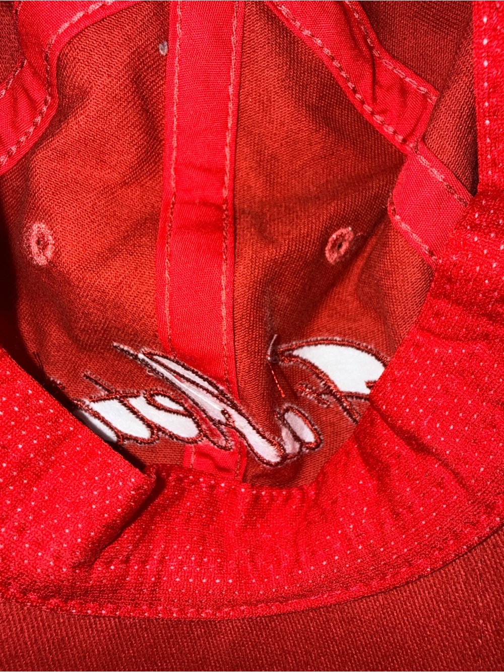 Fabletics Red Embroidered Baseball Cap - Picture 6 of 6